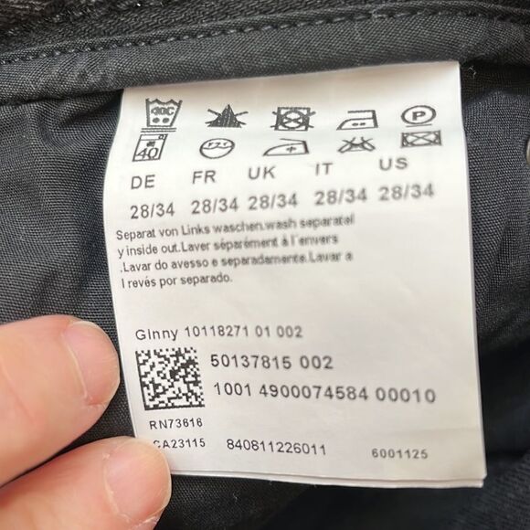 Hugo Boss Boot Cut black Jeans Women 28/34 - Picture 13 of 13